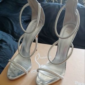 Giuseppe zanotti harmony sandals silver size 40